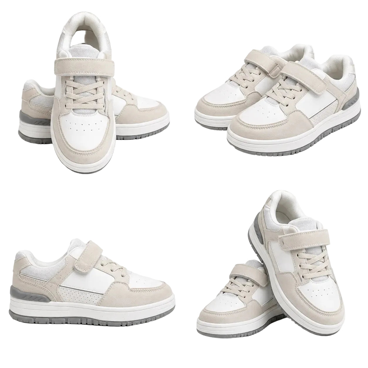 Cruze retro basketball sneaker in beige/grey