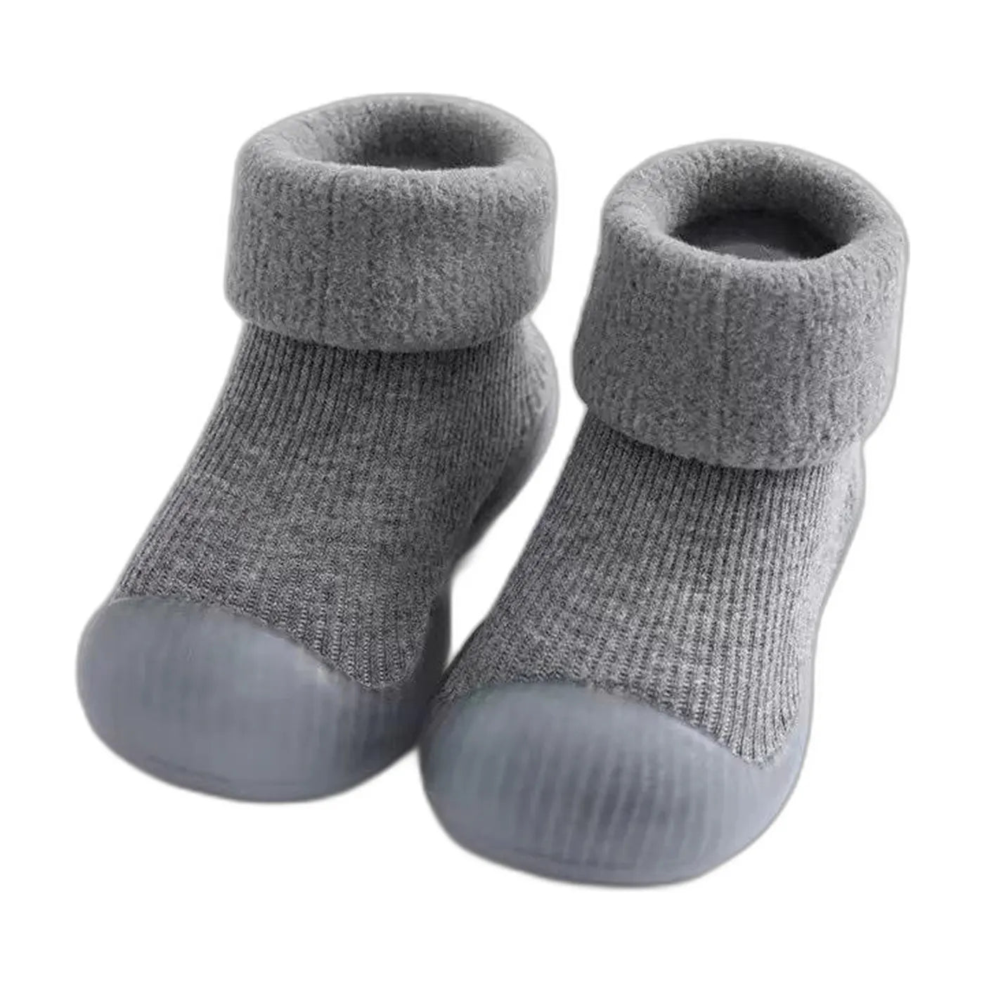 Winter Thickened Baby Walking Soft Sole Shoes Warm Solid Color Baby Non Slip Socks