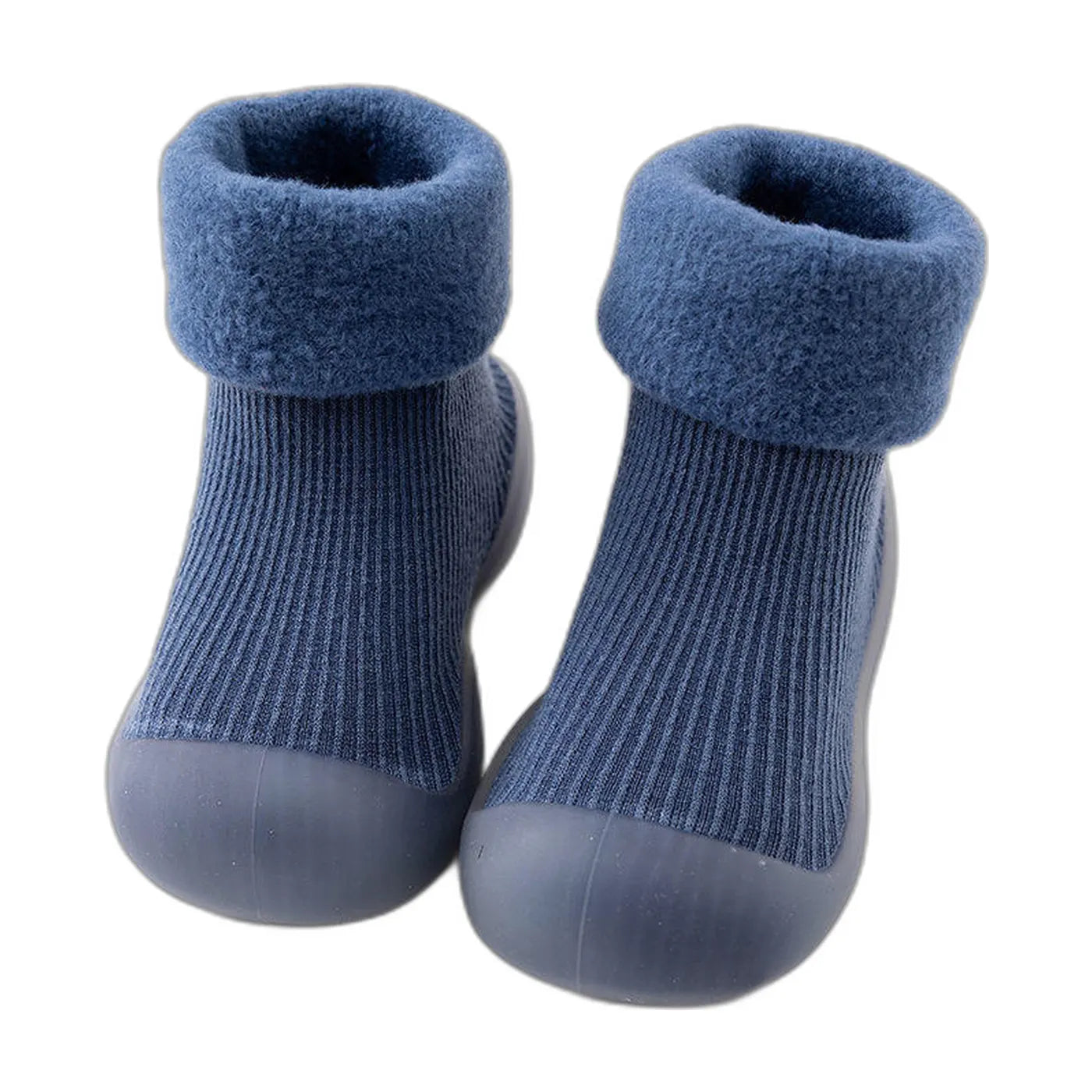 Winter Thickened Baby Walking Soft Sole Shoes Warm Solid Color Baby Non Slip Socks